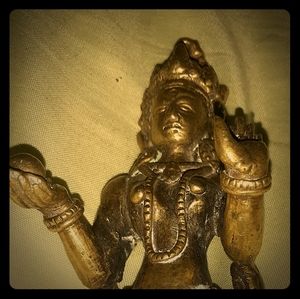 Hindu Goddess Annapurna Solid Brass